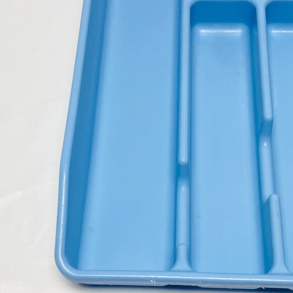 Rubbermaid Blue Plastic Silverware Tray Organizer Kitchen Drawer Storage Utensil - Picture 7 of 14